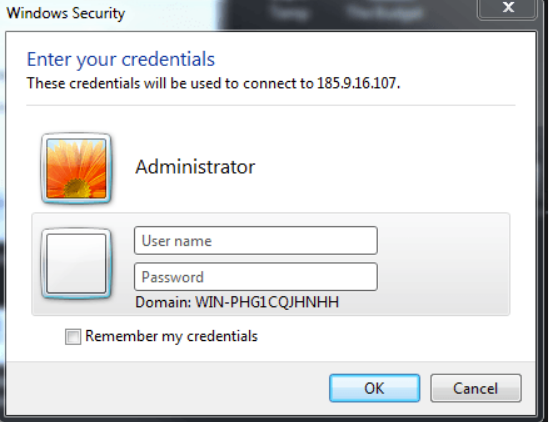Hướng dẫn lấy thông tin tài khoản mật khẩu đăng nhập vps